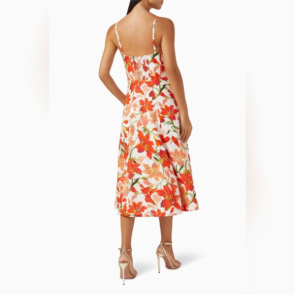 Zimmermann Tranquillity floral linen midi dress - Picture 2 of 11